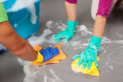 Clean house facade after professional cleaning